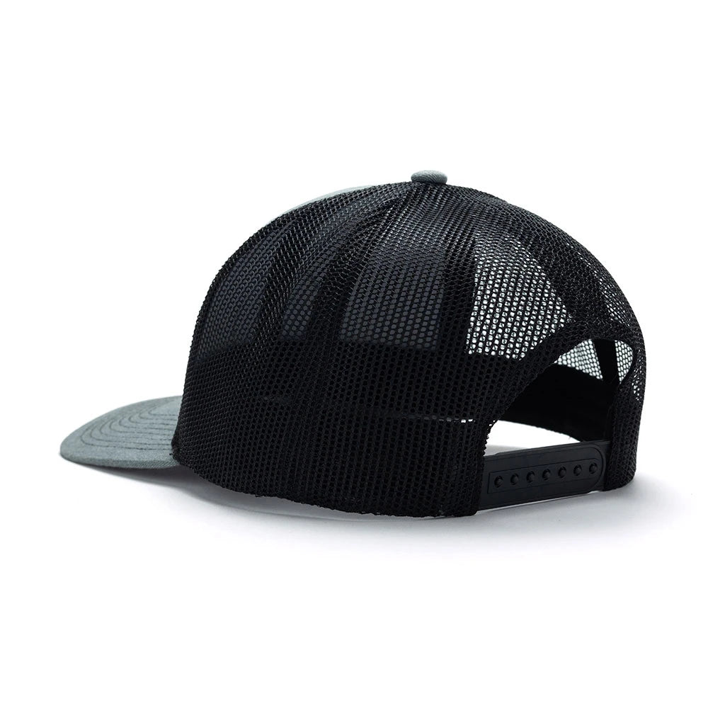 Caslan Trucker Cap - Heather Grey/Black