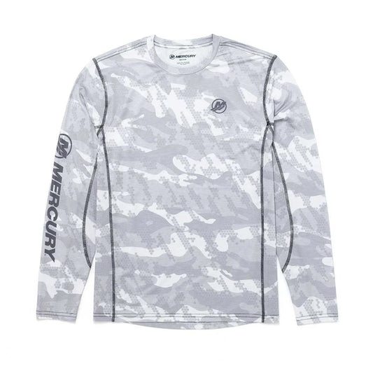 Long Sleeve Performance Shirt - White Camo