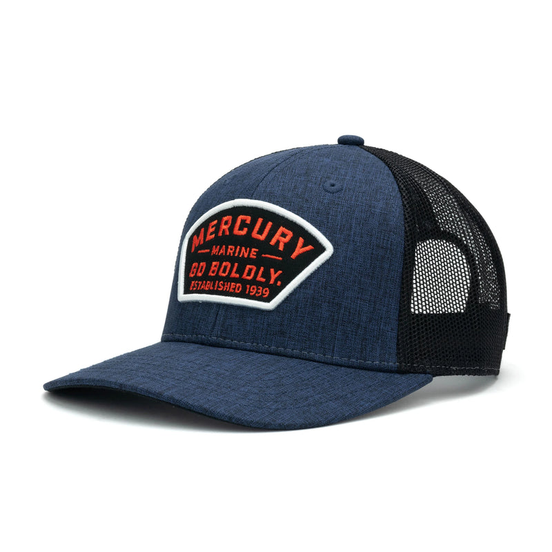 Load image into Gallery viewer, Go Boldly Patch Cap - Navy Heather
