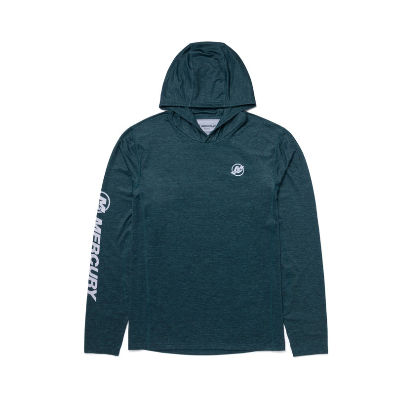 Load image into Gallery viewer, Hooded Performance Long Sleeve - Lake Green
