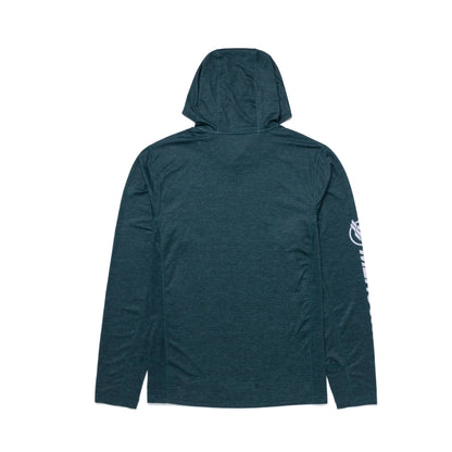 Hooded Performance Long Sleeve - Lake Green