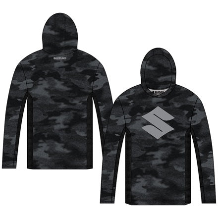 Suzuki Camo Performance Hooded Long Sleeve