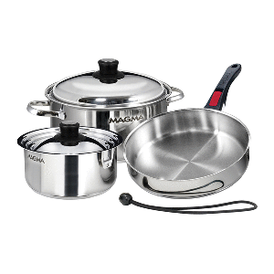 Magma 7 Piece Induction Cookware Set - Stainless Steel