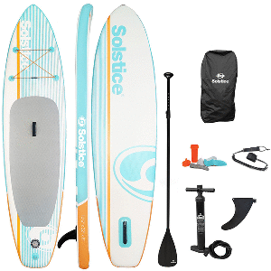 Solstice Watersports 10'6" Cruiser Inflatable Stand-Up Paddleboard Kit - Orange