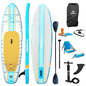 Solstice Watersports 10'6" Rambler Inflatable Stand-Up Paddleboard/Kayak 2-In-1 Kit w/Seat & Convertible Paddle - Orange