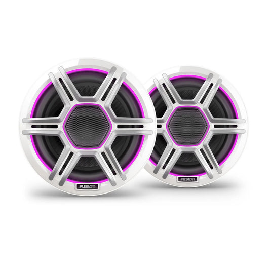 Fusion Apollo™ Speakers 6.5" LED Marine Speakers with Sports White Grilles