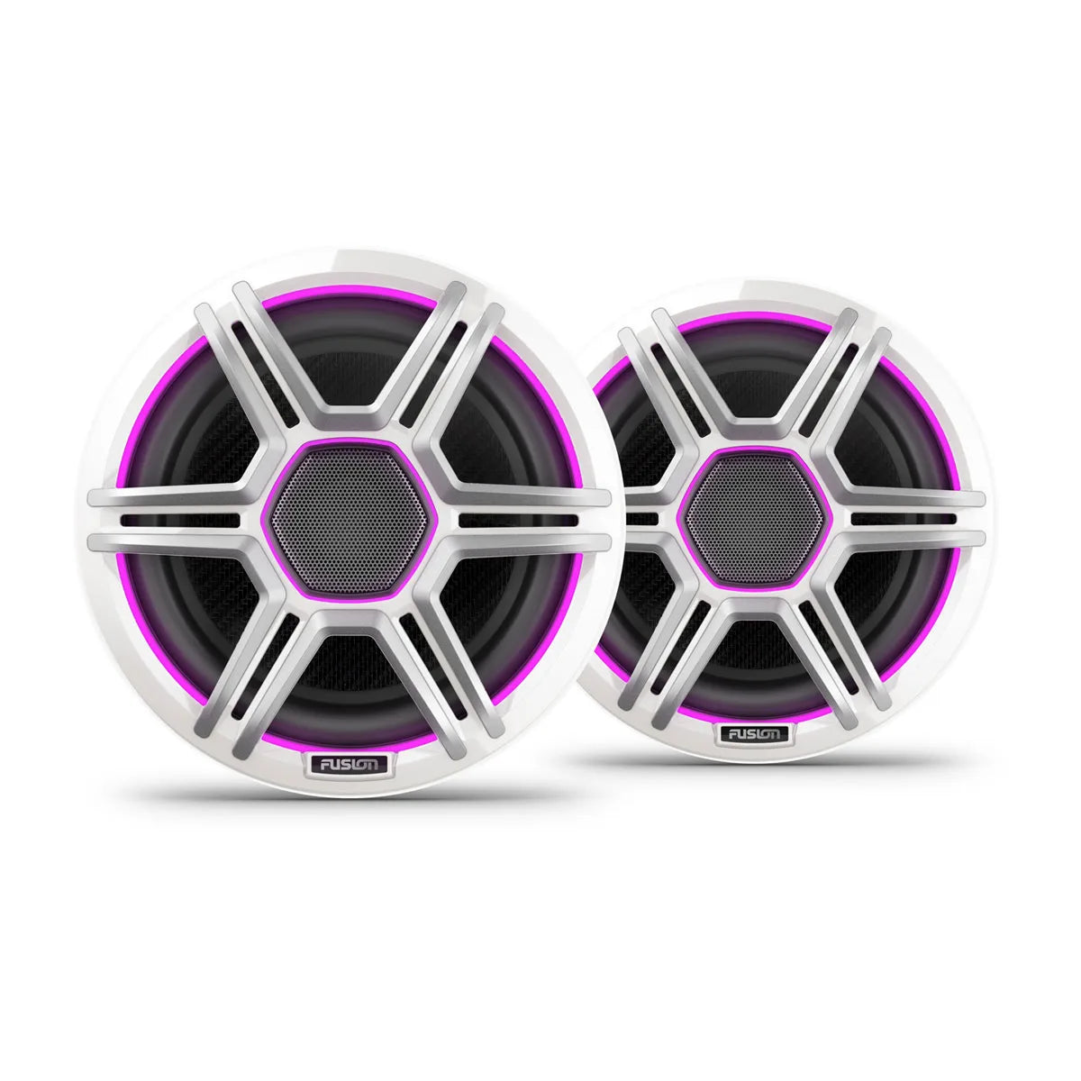 Fusion Apollo™ Speakers 7.7" LED Marine Speakers with Sports White Grilles