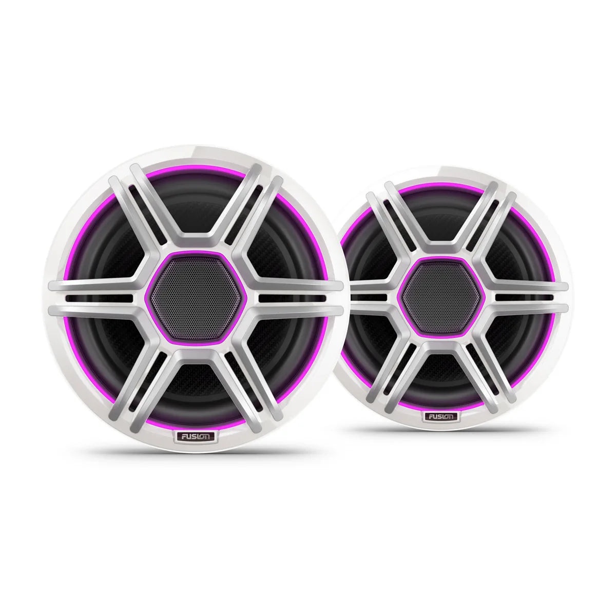 Fusion Apollo™ Speakers 8.8" LED Marine Speakers with Sports White Grilles